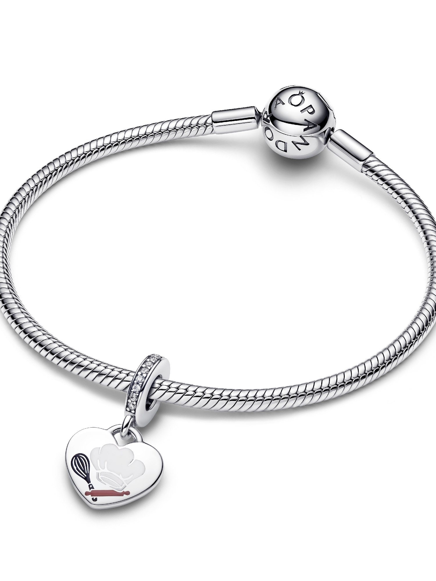 Engravable Baking Tools Heart Dangle Charm