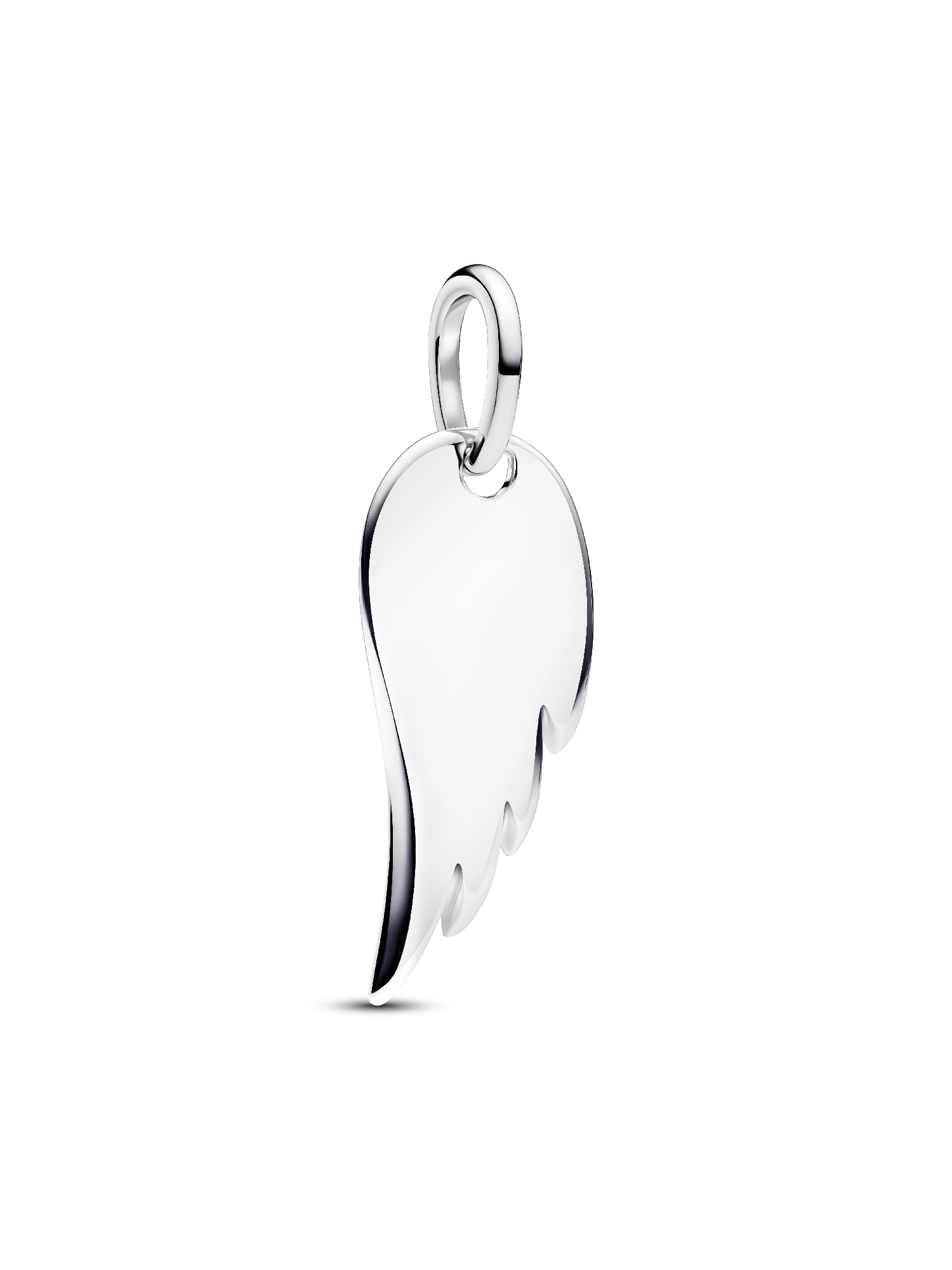 Engravable Angel Wing Tag Pendant
