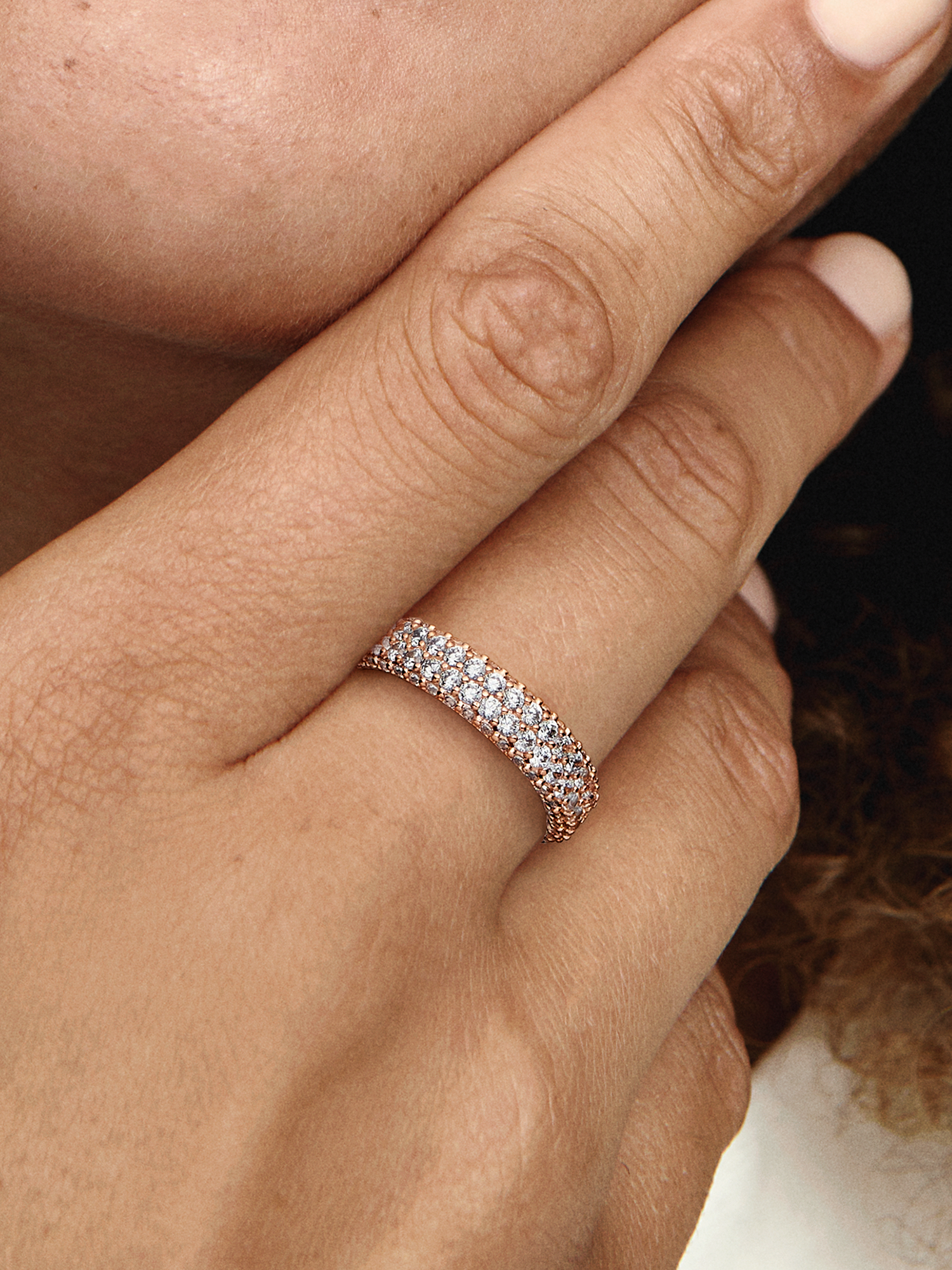 Pandora Timeless Pavé Double-row Ring