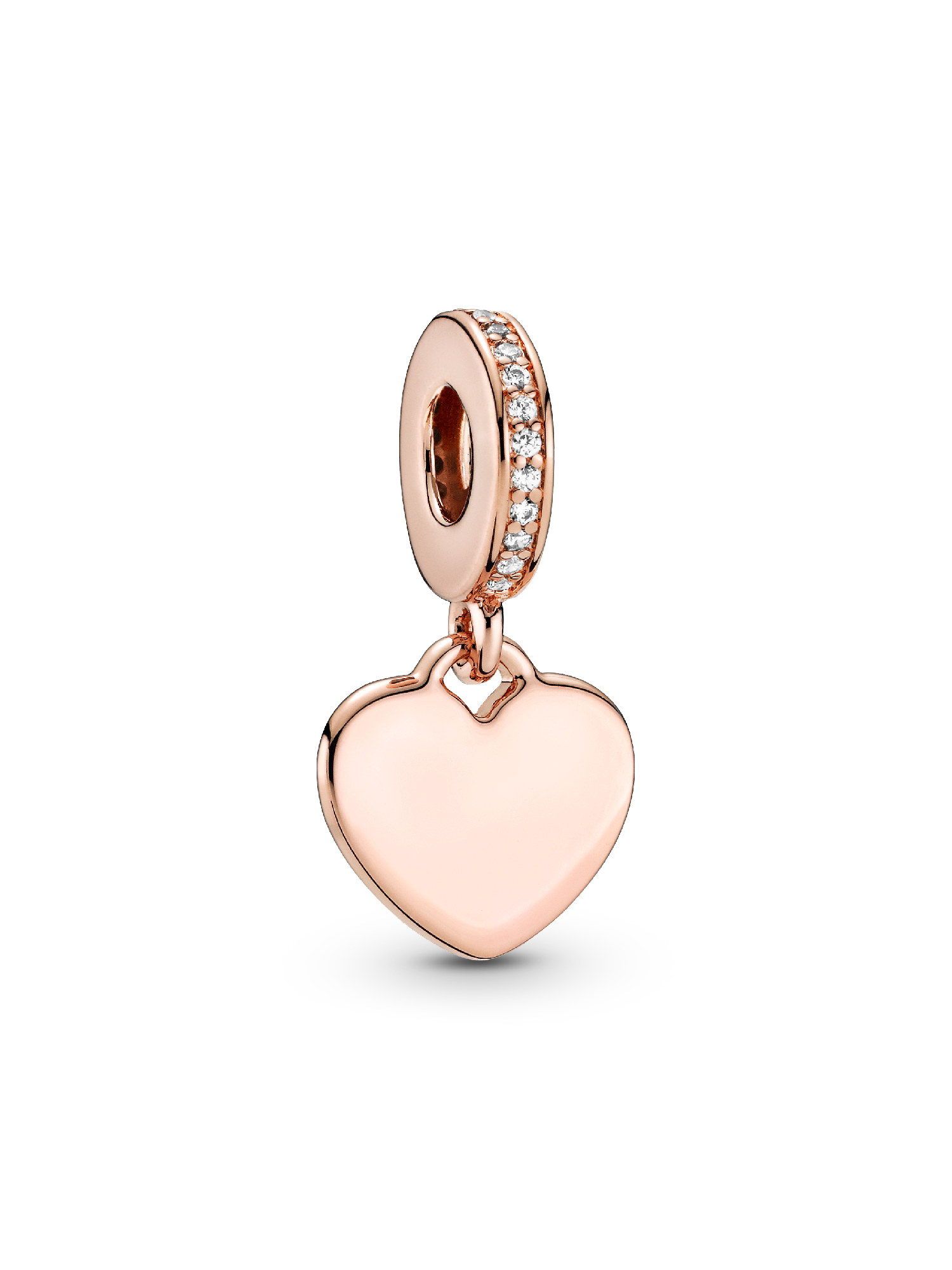 Engravable Heart Tag Dangle Charm