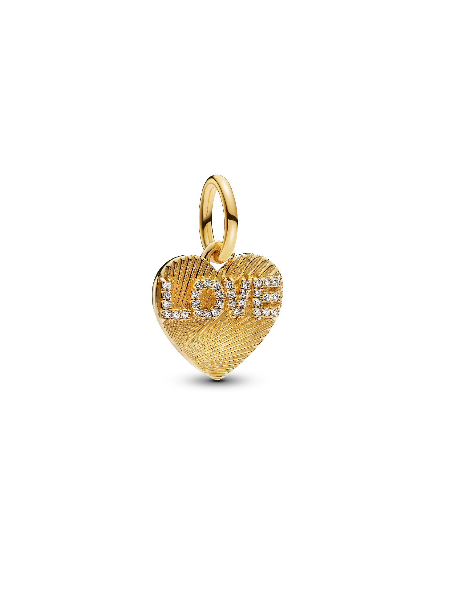 Engravable Love Heart Dangle Charm