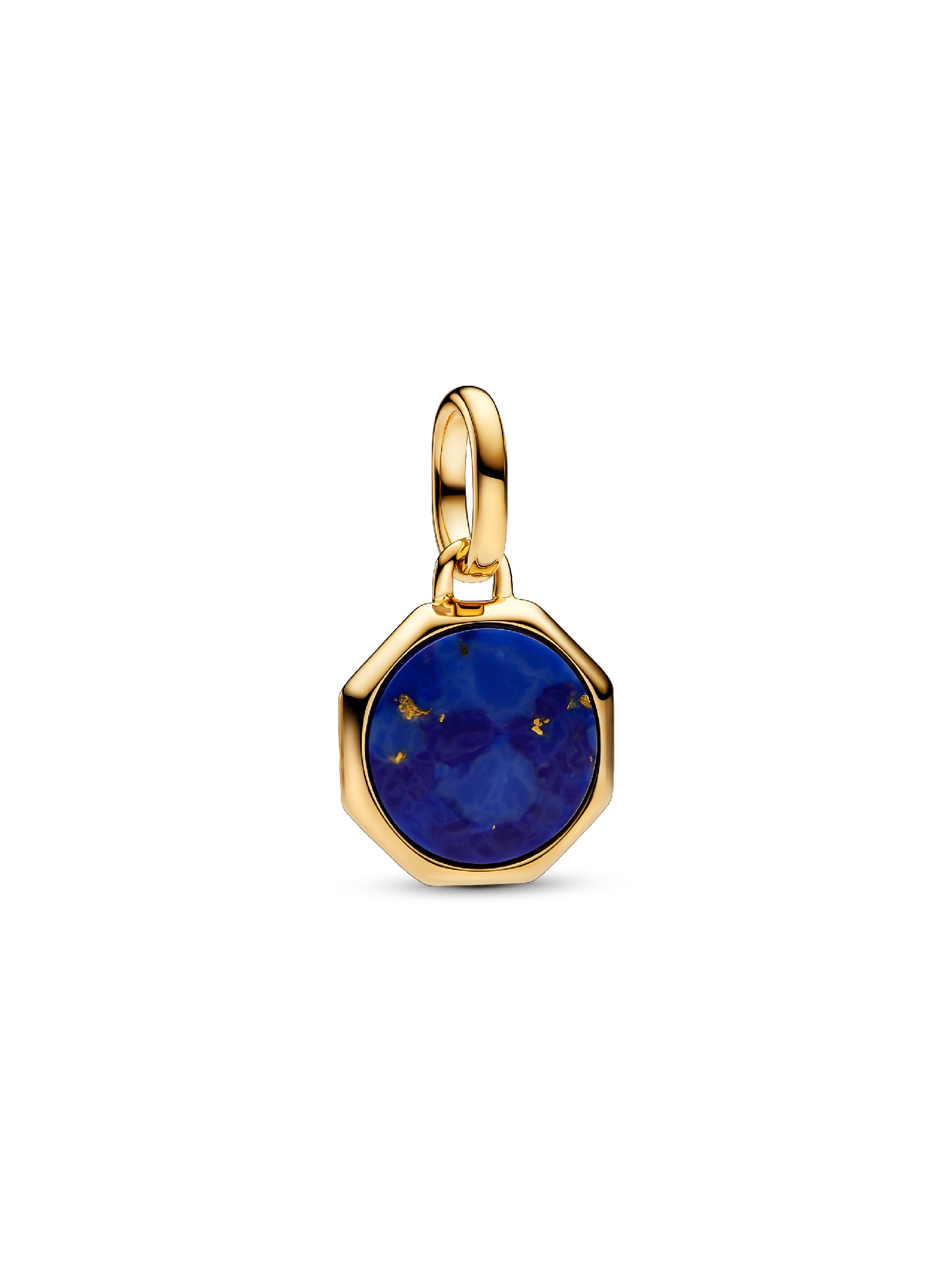 Blue Engravable Mini Medallion Charm