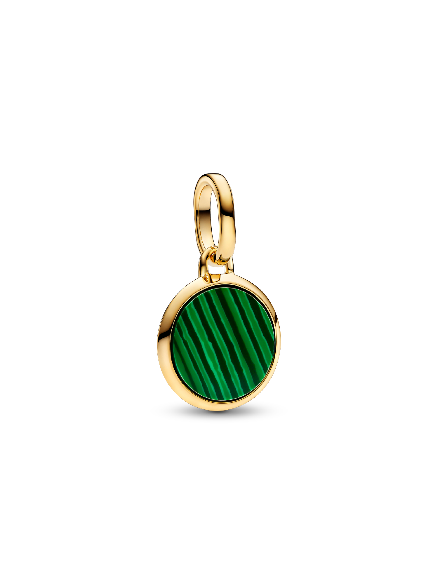 Green Engravable Mini Medallion Charm