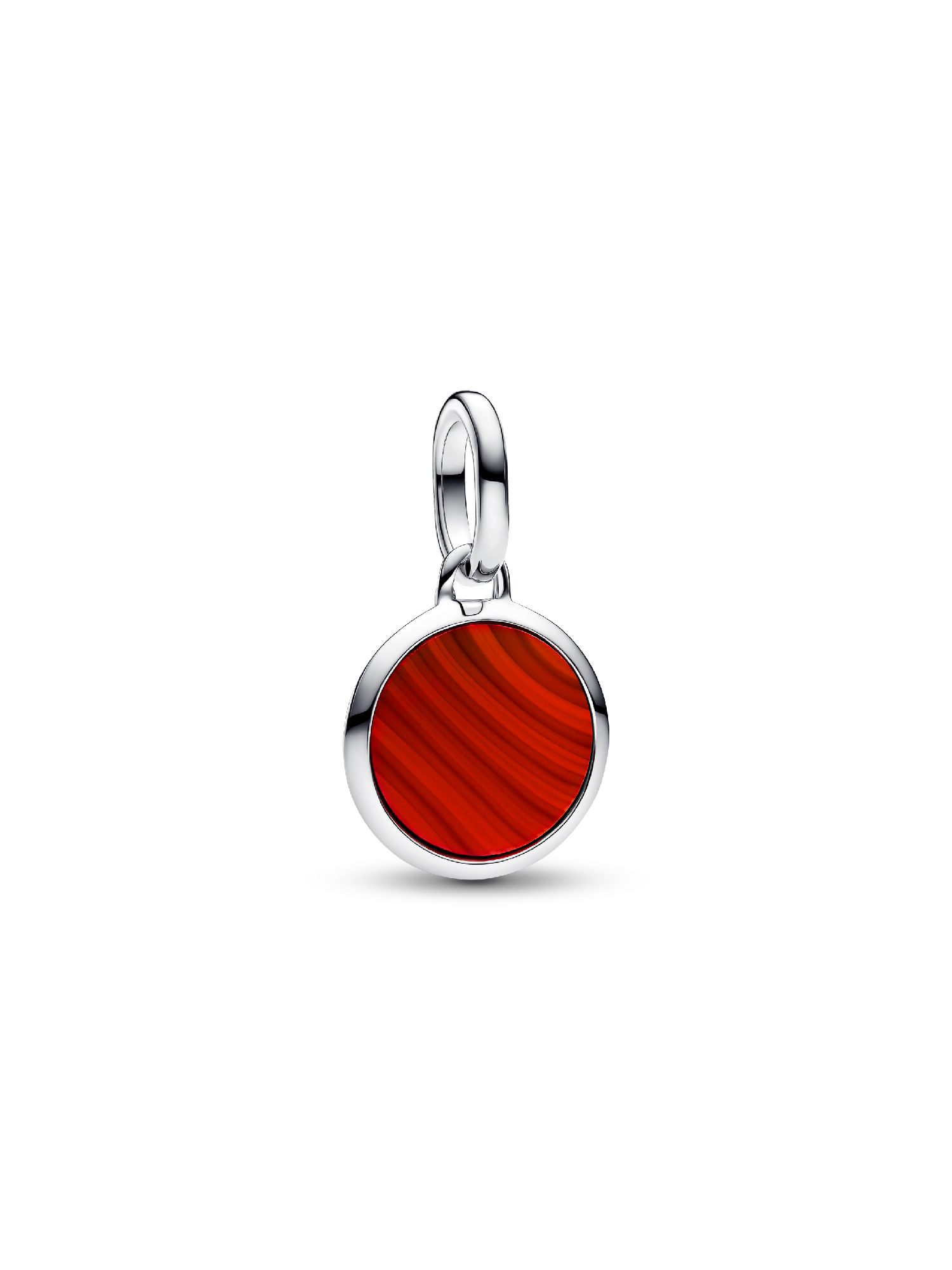 Red Engravable Mini Medallion Charm