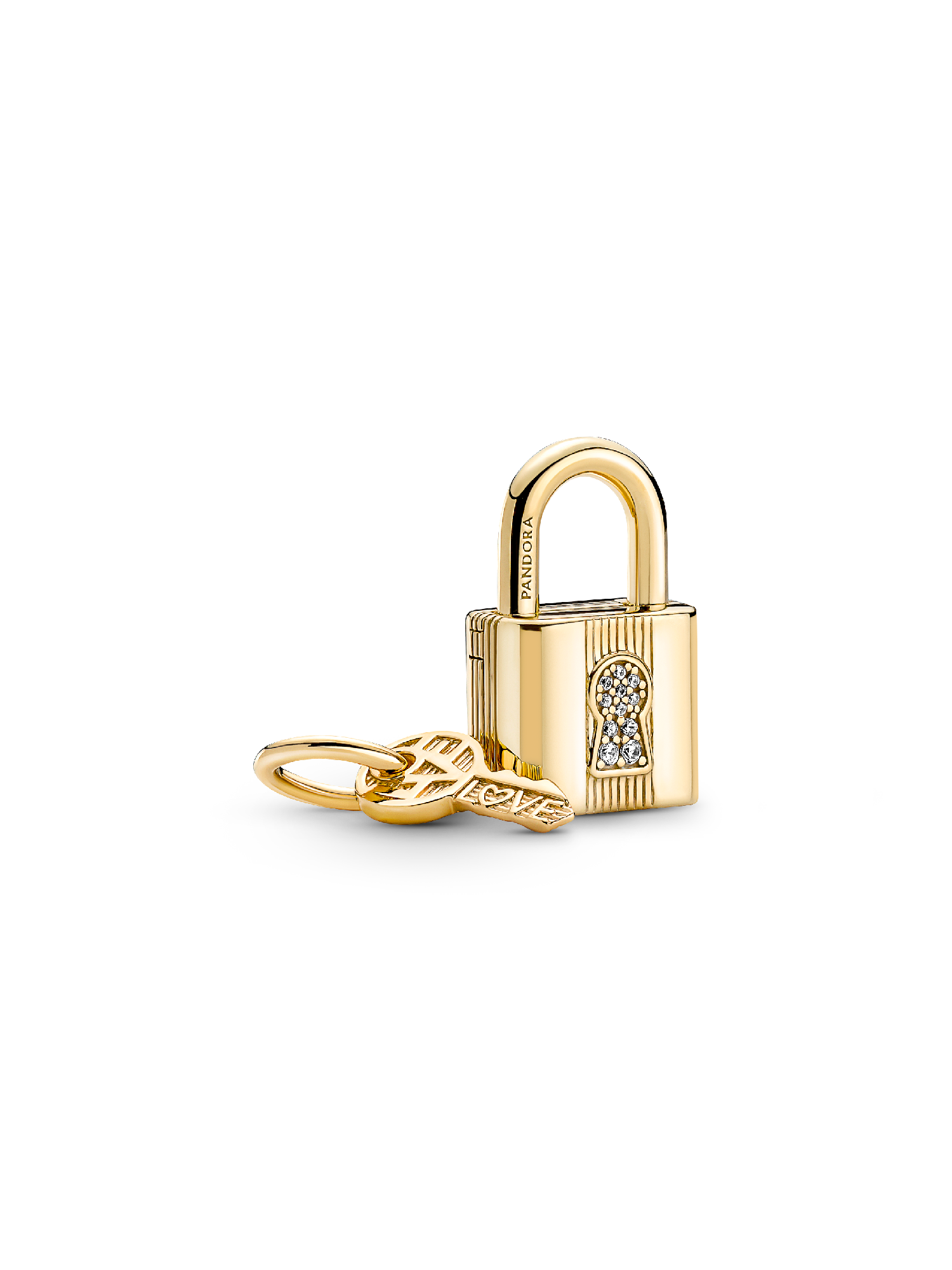 Padlock & Key Dangle Charm